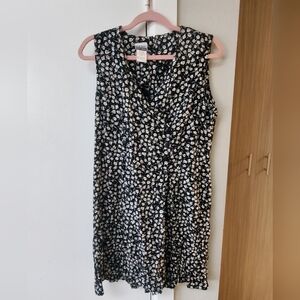 Black and White Floral Dress